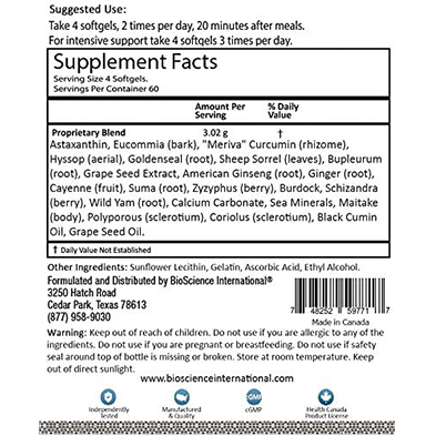 bioscience immune force supplement facts